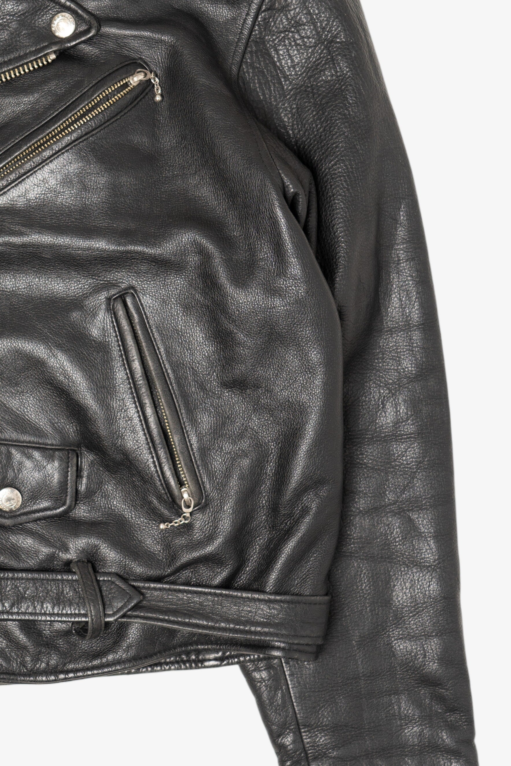 Vintage Black Leather Jacket (1990s)
