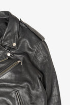 Vintage Black Leather Jacket (1990s)