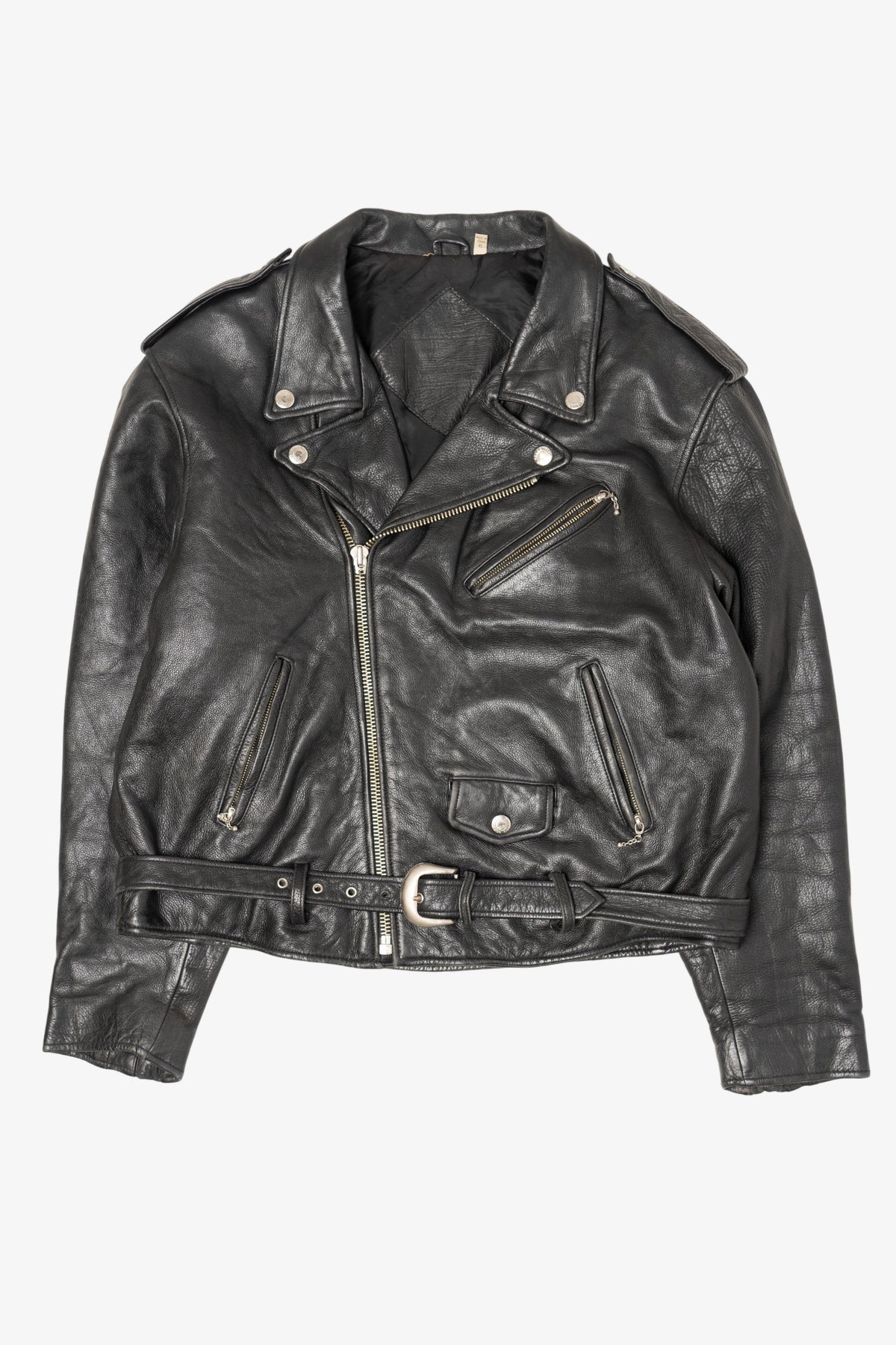 Vintage Black Leather Motorcycle Jacket (1990s) – Ragstock