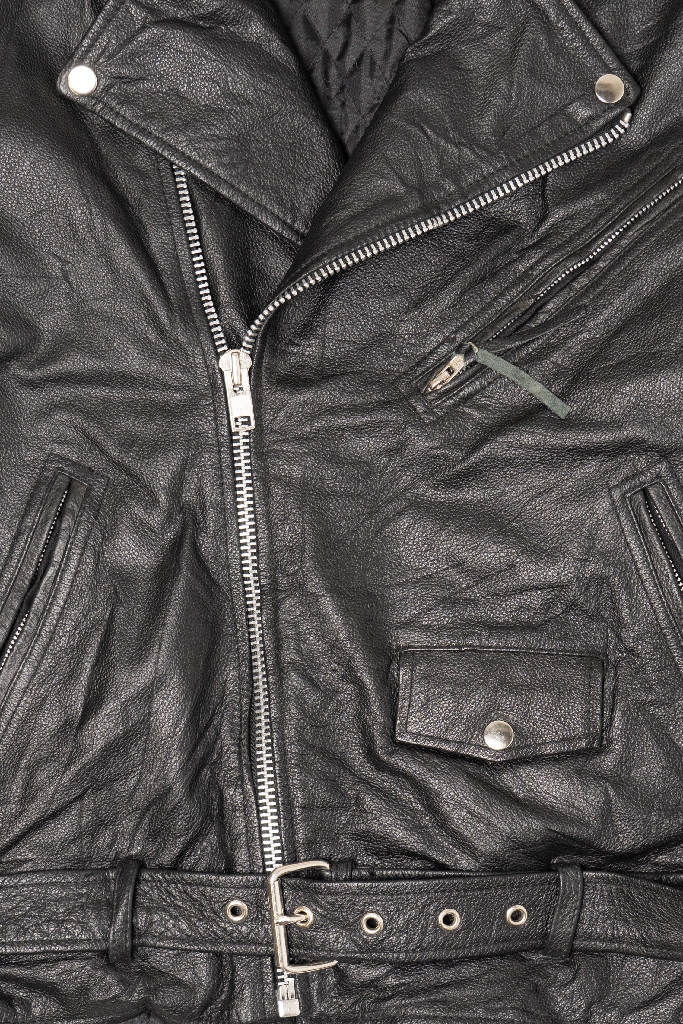 Vintage FMC Leather Motorcycle Jacket (1990s) – Ragstock