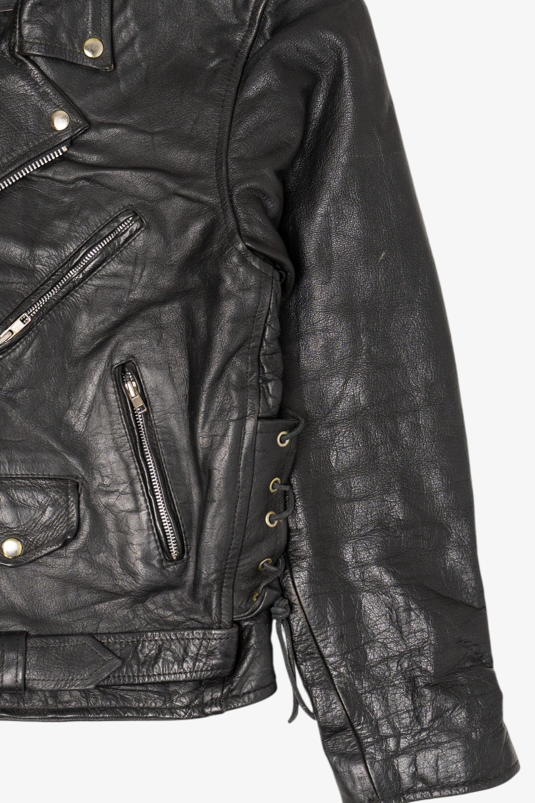 Vintage SK Fashion Leather Motorcycle Jacket (1990s) – Ragstock