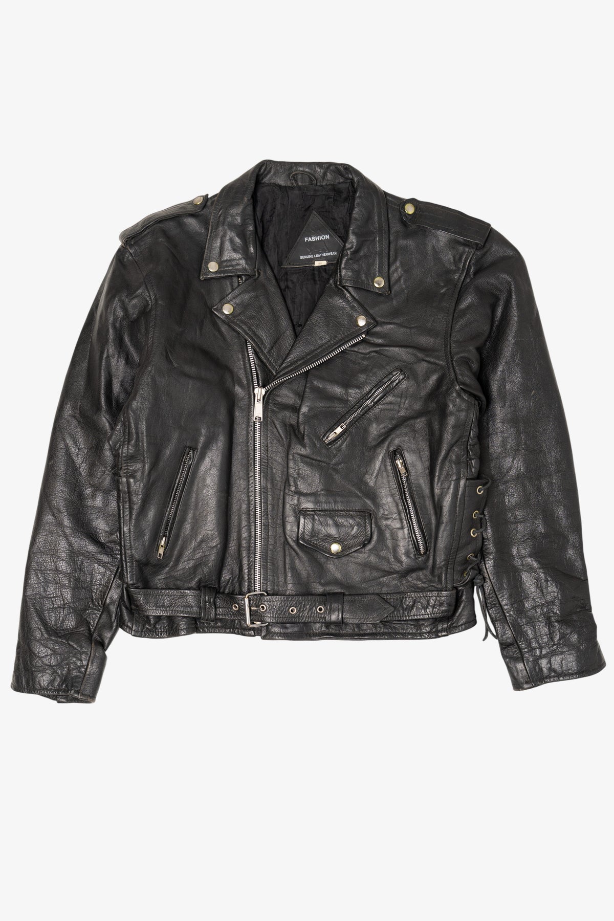 Vintage SK Fashion Leather Motorcycle Jacket (1990s) – Ragstock