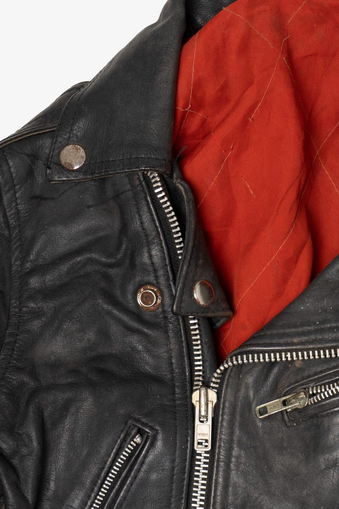 Vintage Kid Sized Leather Motorcycle Jacket (1990s)