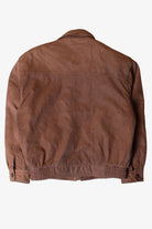 Vintage Brown Leather Bomber Jacket (1990s)