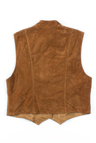 Brown Velvet Button Vest