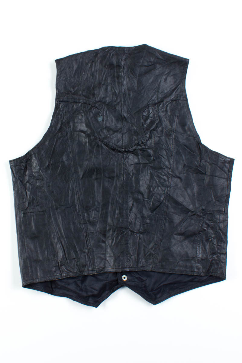 Black Leather Vest 3
