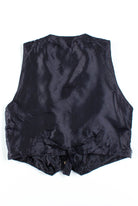 Black Suede Eyelet Vest