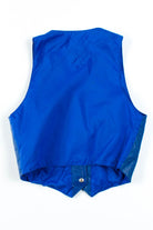 Blue Leather Vest