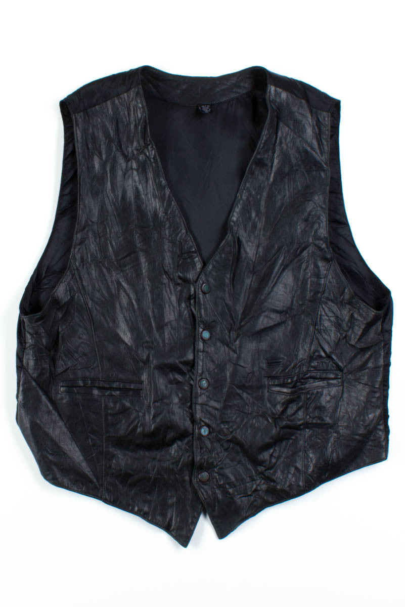 Black Leather Vest 4