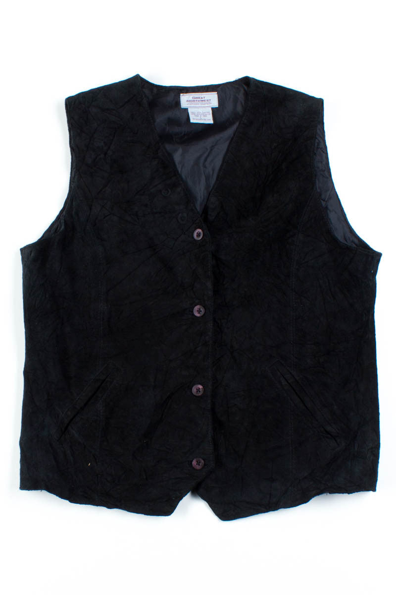 Black Suede Vest