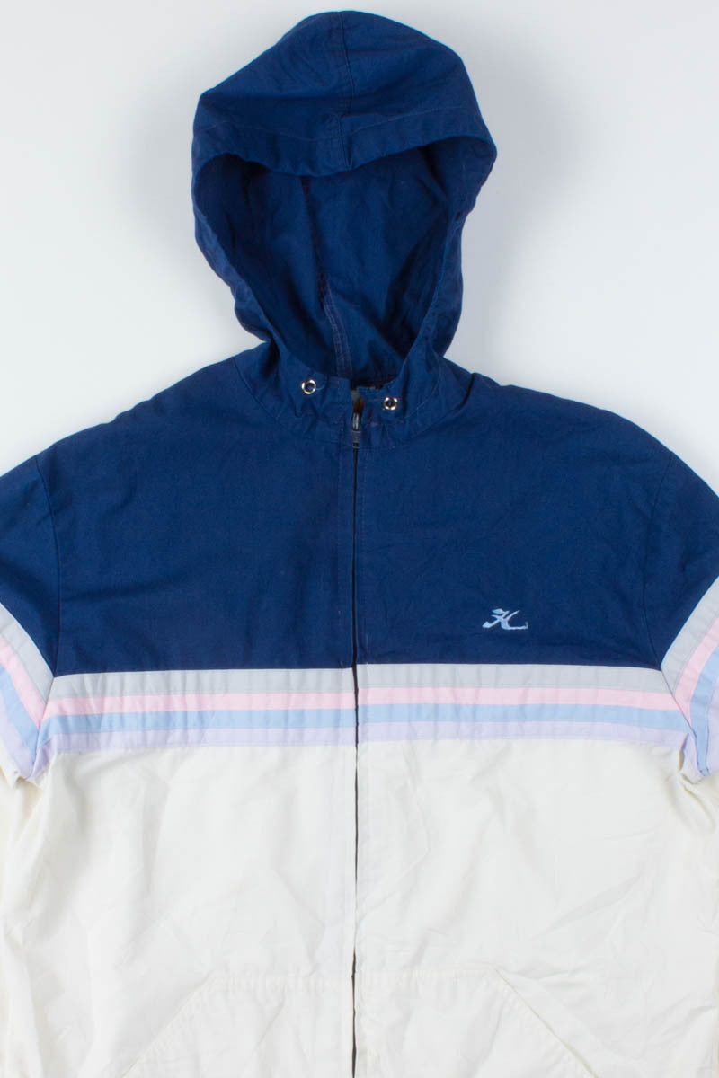 Pastel Stripes Hooded Spring Jacket