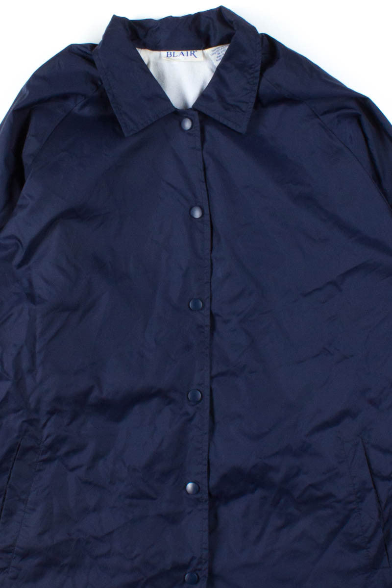 Long Navy Coach Jacket – Ragstock
