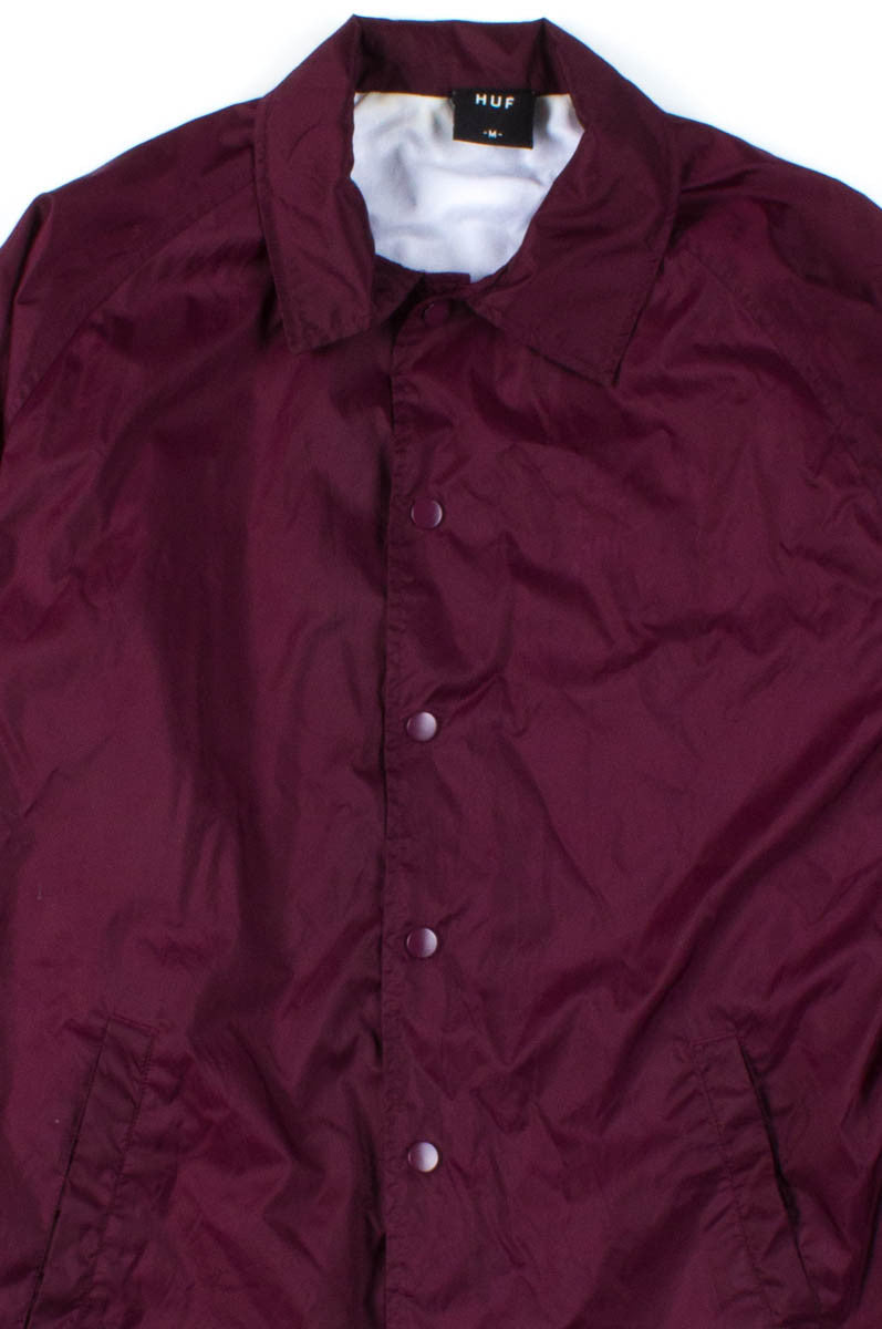 "Huf" Burgundy Coach Jacket
