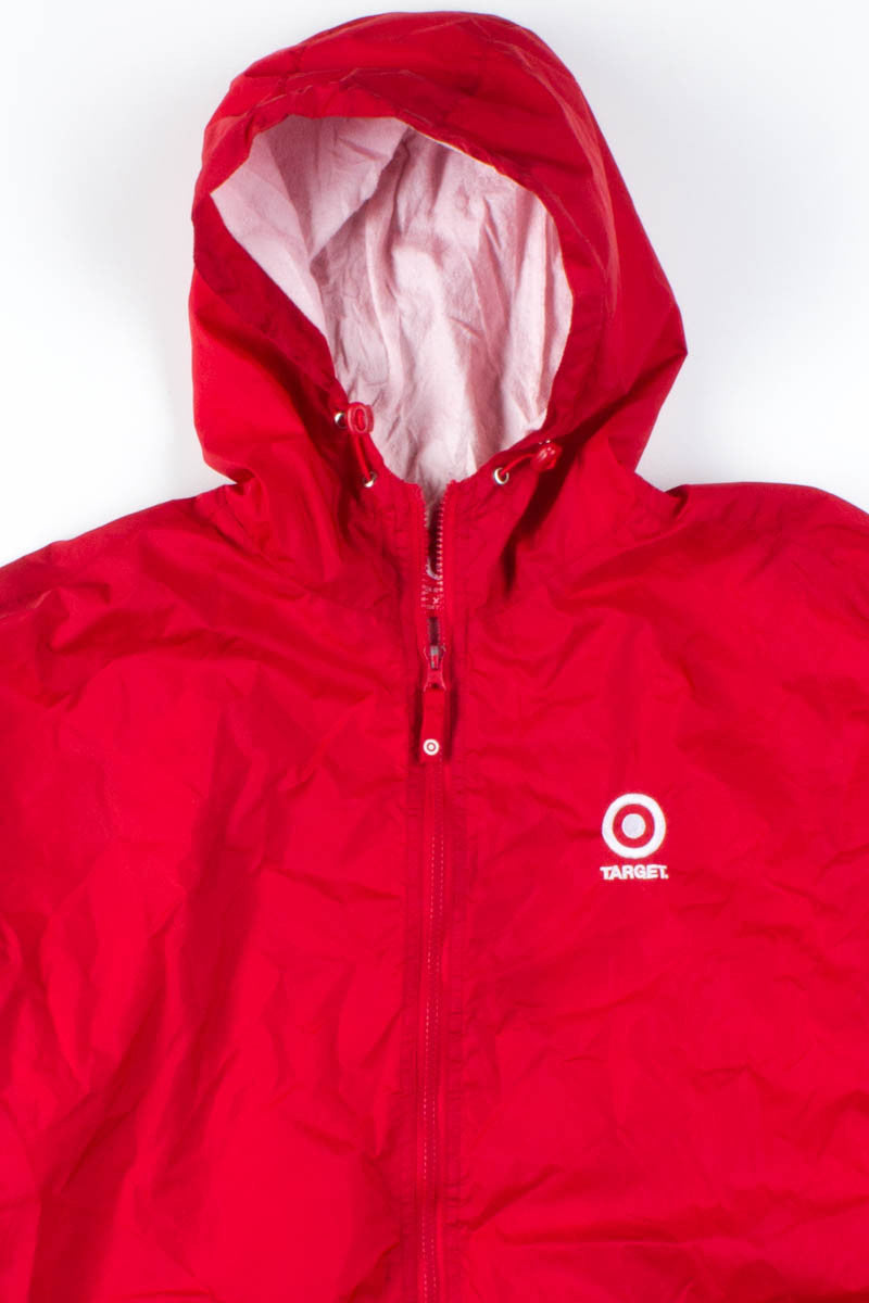 Red Target Hooded Windbreaker