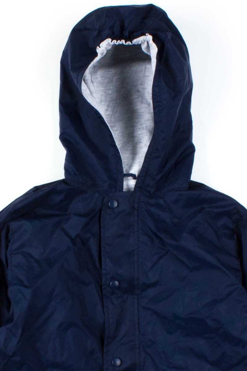 Navy Hooded Windbreaker