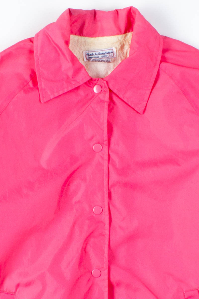Bubblegum Pink Vintage Coach Jacket