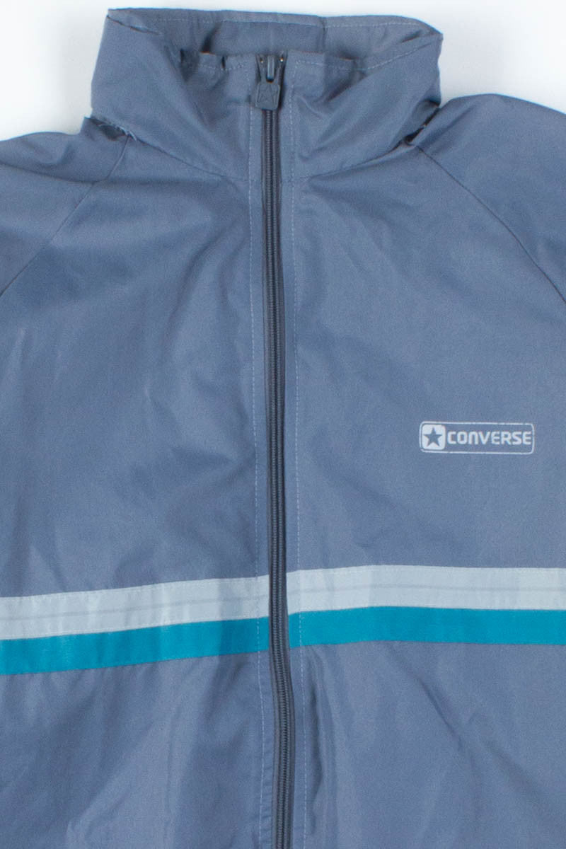 Grey Converse Windbreaker