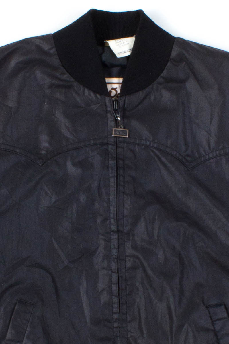 Black Semigloss Bomber Jacket
