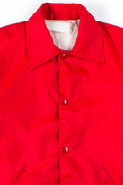 Red TWA Snap Front Nylon Jacket
