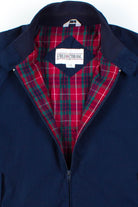 Dark Navy & Plaid Harrington Jacket
