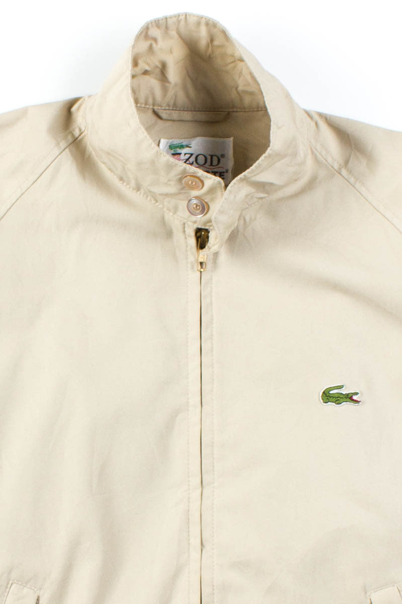 ジャケット・アウター 90s vtg lacoste short Harrington jacket Vintage 90s Chemise Lacoste Harrington Jacket Brown Large