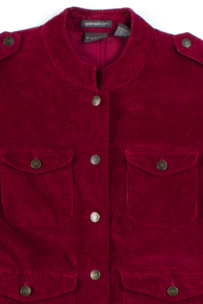 Burgundy Velvet Jacket