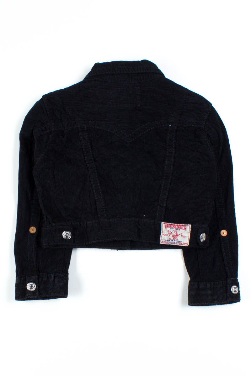 Black Corduroy Cropped Jacket