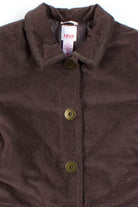 Brown Quilted Velvet Jacket