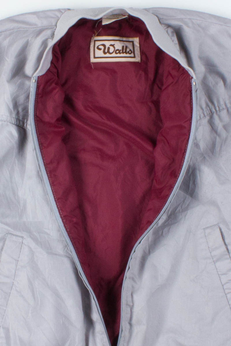 Grey & Burgundy Lightweight Jacket