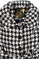 Black & White Wool Half Sleeve Jacket