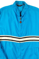 Blue Striped Nylon Jacket