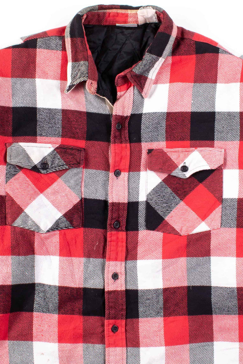 Oversized Red Flannel Jacket