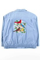 Glittery Birds Chambray Jacket