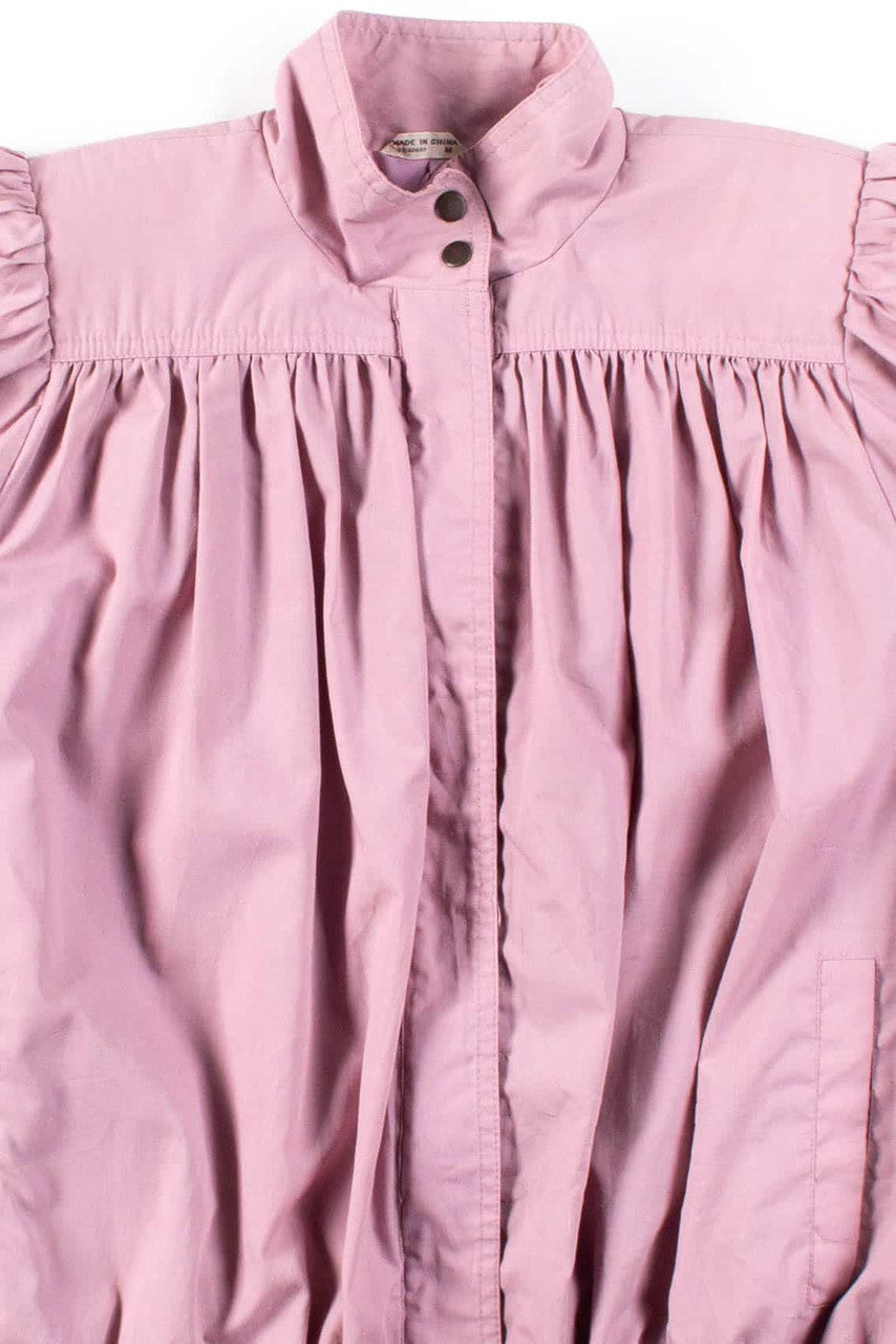 Lavender Smocked Lightweight Jacket