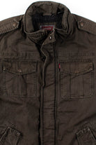 Olive Levi's Sherpa Lined Military Jacket (M)