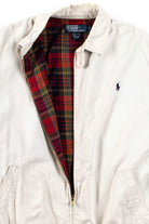 Tan Polo Plaid Lined Jacket