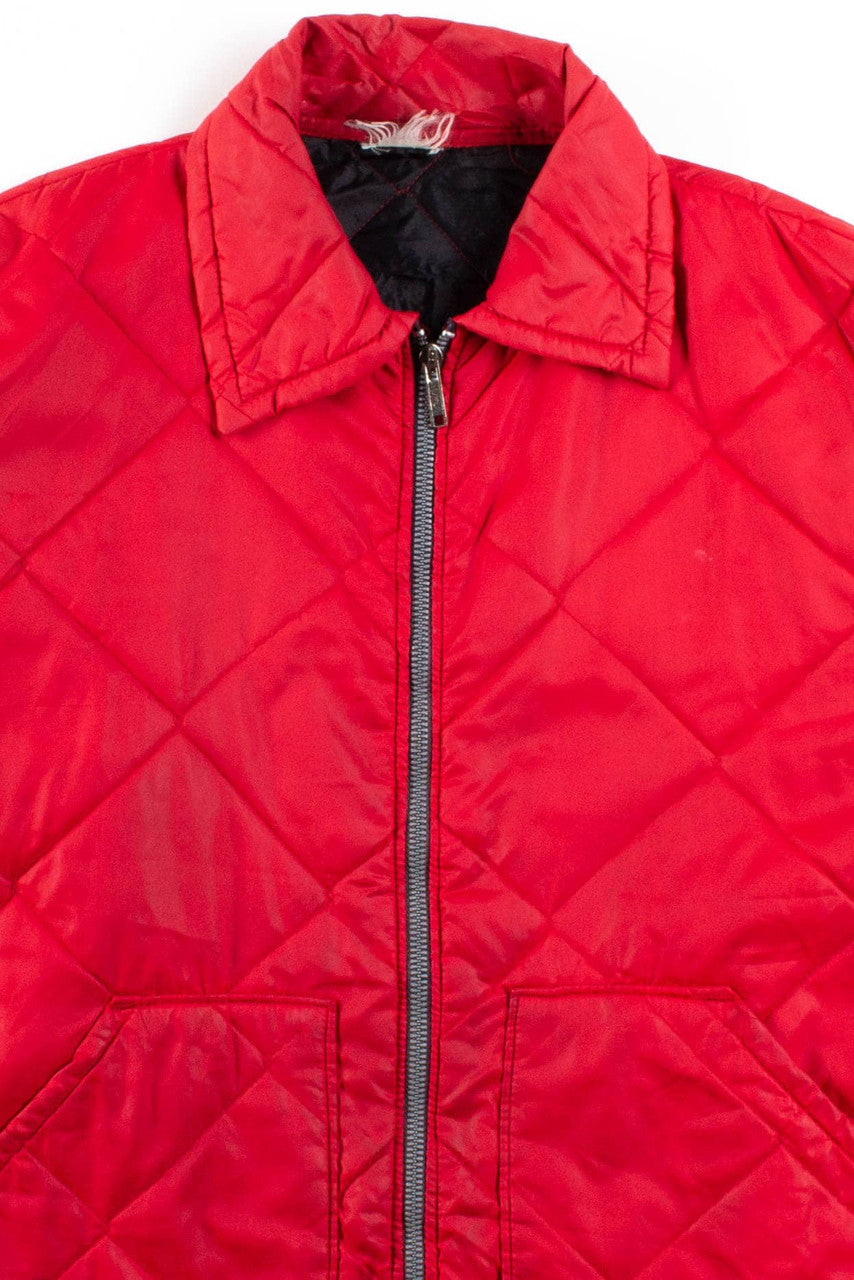Red Quilted Jacket