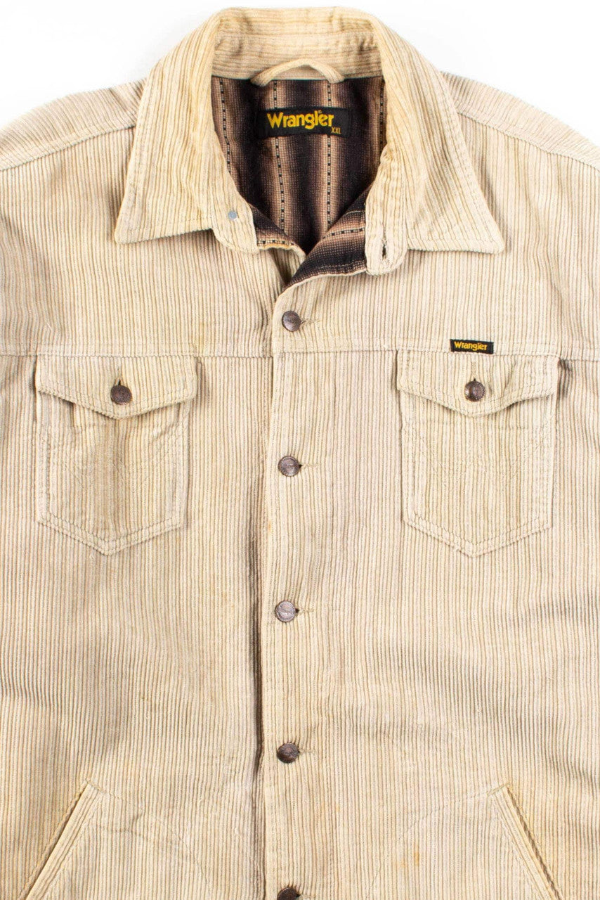 Beige Wrangler Corduroy Jacket