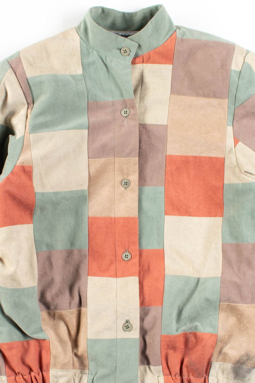 Vintage Pastel Squares Jacket