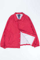 Red Snap Button Coaches Jacket