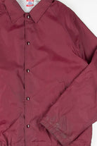Burgundy Nylon Coach Jacket