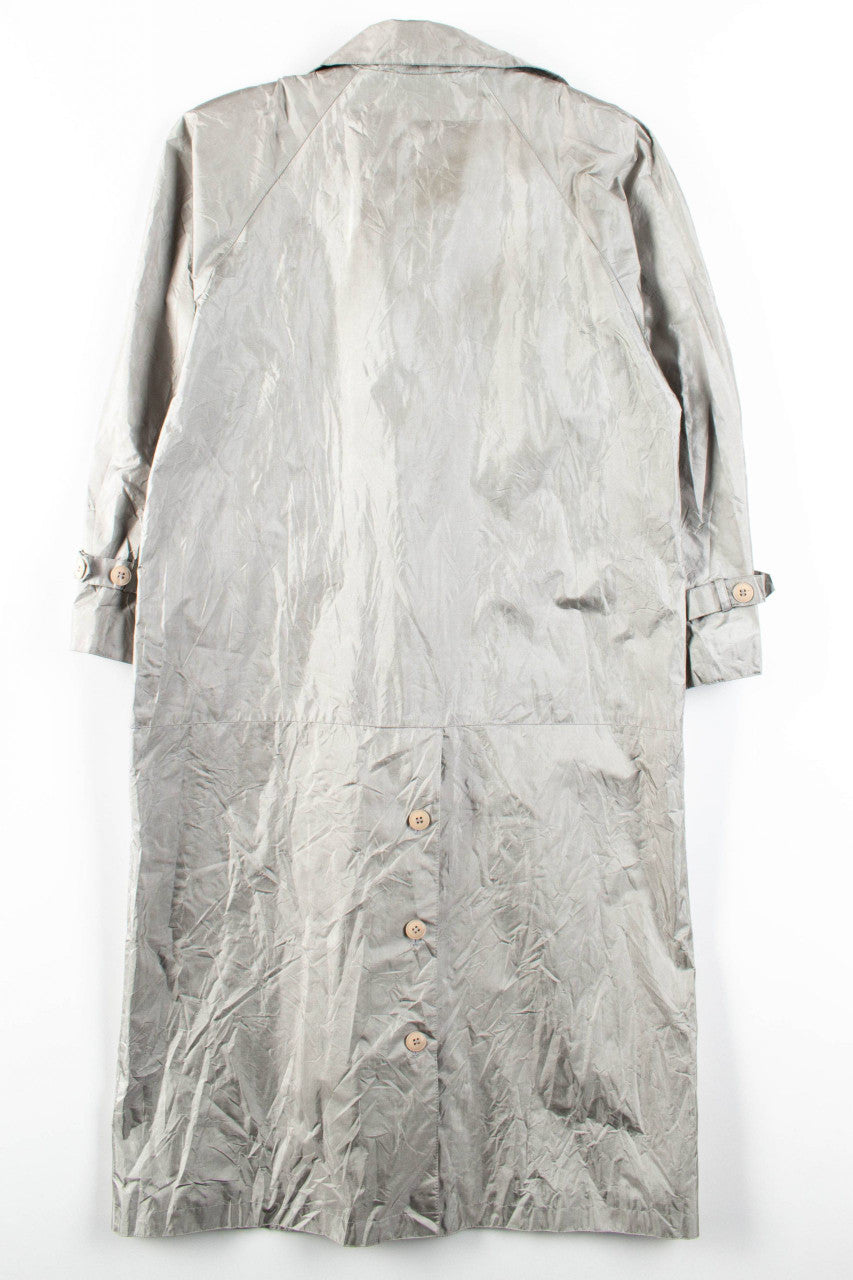 Beige Satin Rain Coat