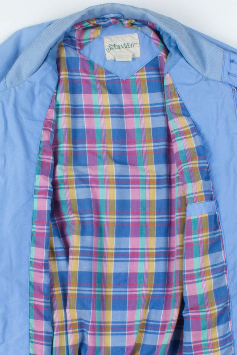 Sky Blue & Pastel Harrington Jacket