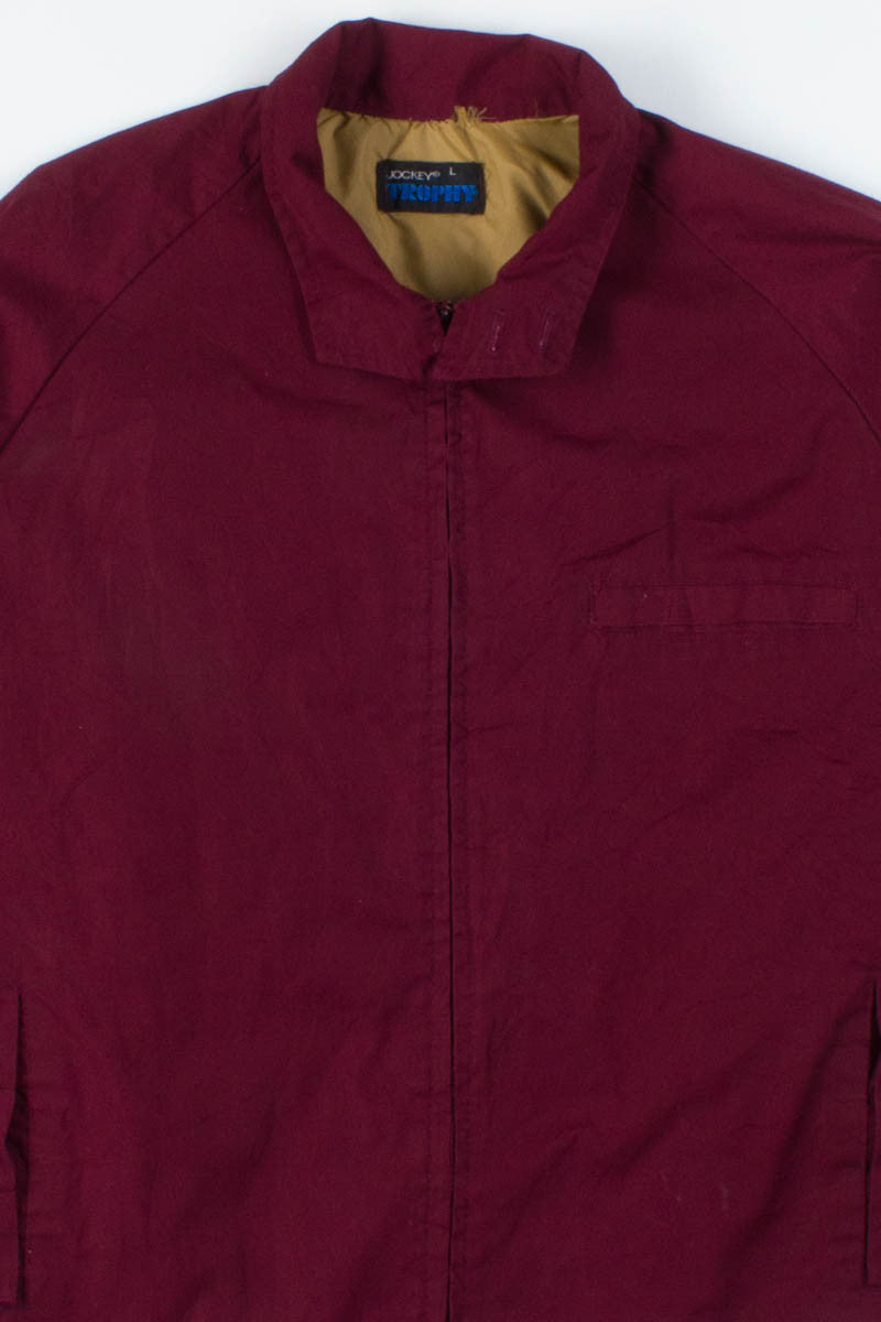 Burgundy Harrington Jacket