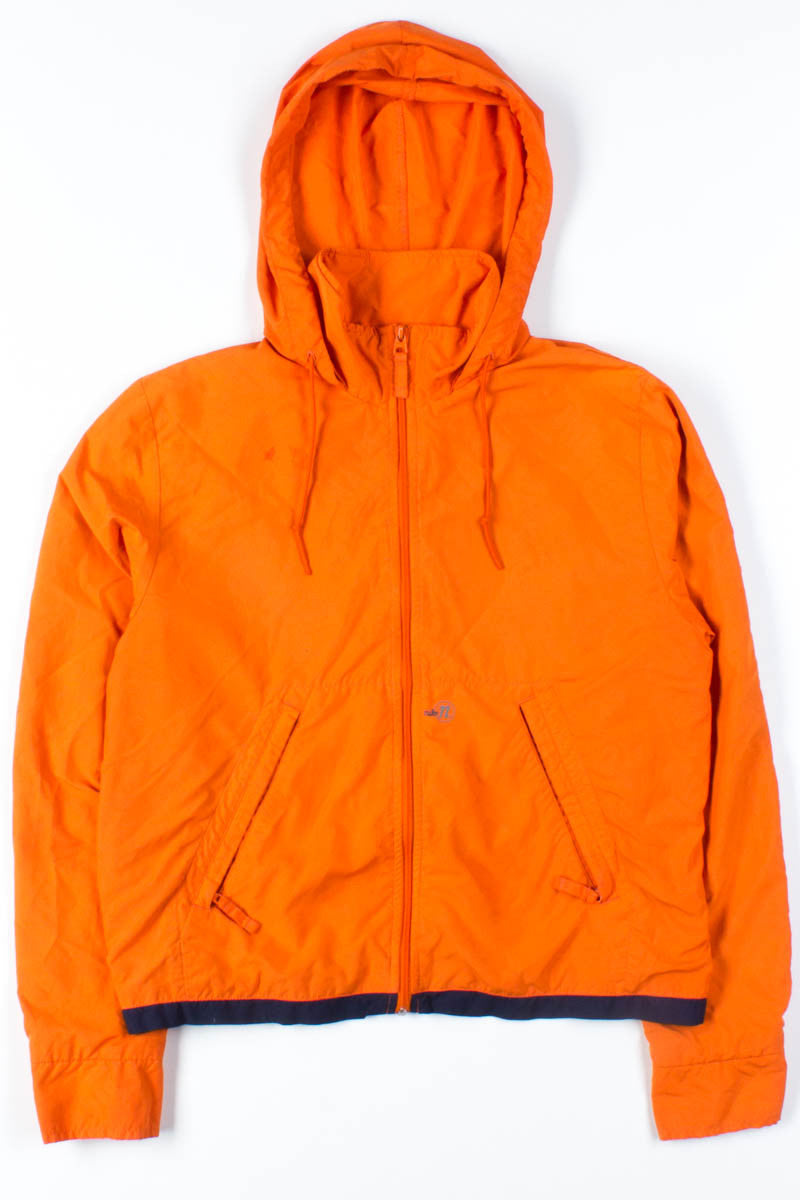 Orange Nike Hooded Windbreaker