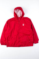 Red Target Hooded Windbreaker