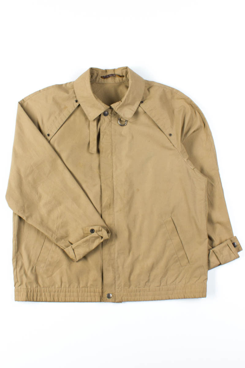 Tan Strappy Harrington Jacket