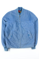 Blue Corduroy Bomber Jacket