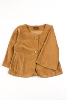 Tan Corduroy Big Button Jacket