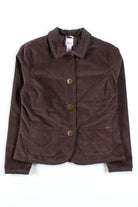 Brown Quilted Velvet Jacket